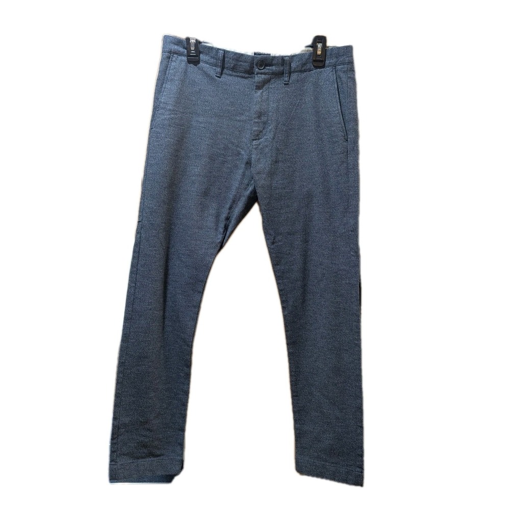 J.Crew Flex Slim Pants Straight Men's Size 31 x 30 Blue Flat‎ Front Cotton